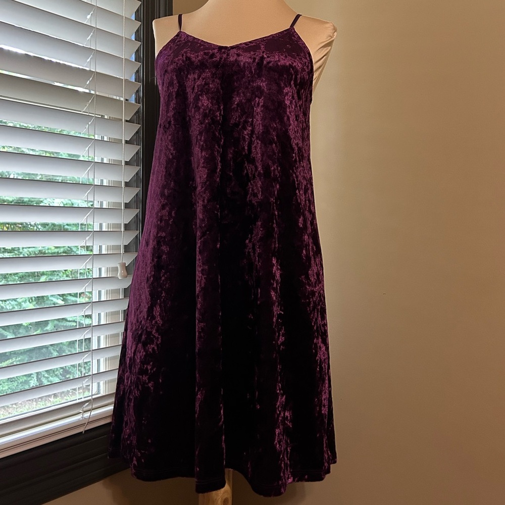 Mudd Deep Purple Velvet Chemise